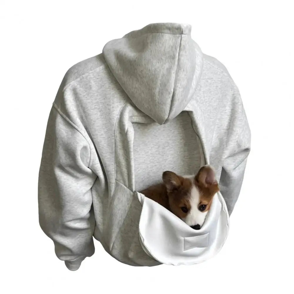 2-in-1 Hoodie with Built-in Backpack: Viral trend cotton sweatshirt with built-in storage